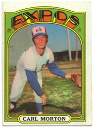 1972 Topps Baseball Cards      134     Carl Morton